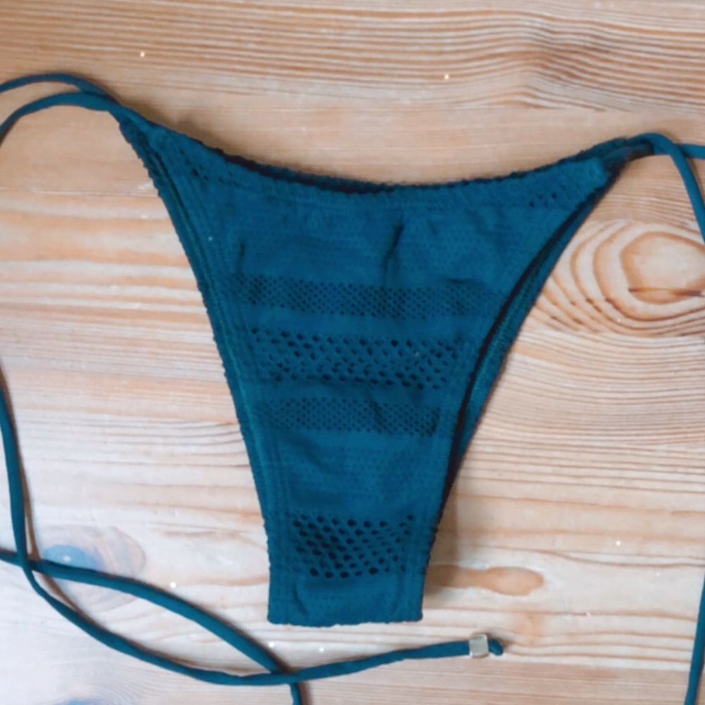 Crochet looking Brazilian bikini bottom